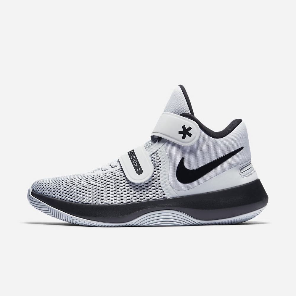 Chaussure De Basket Nike Air Precision II FlyEase Blanche 7593-046 White/Volt/Black Homme | DKK-08500688